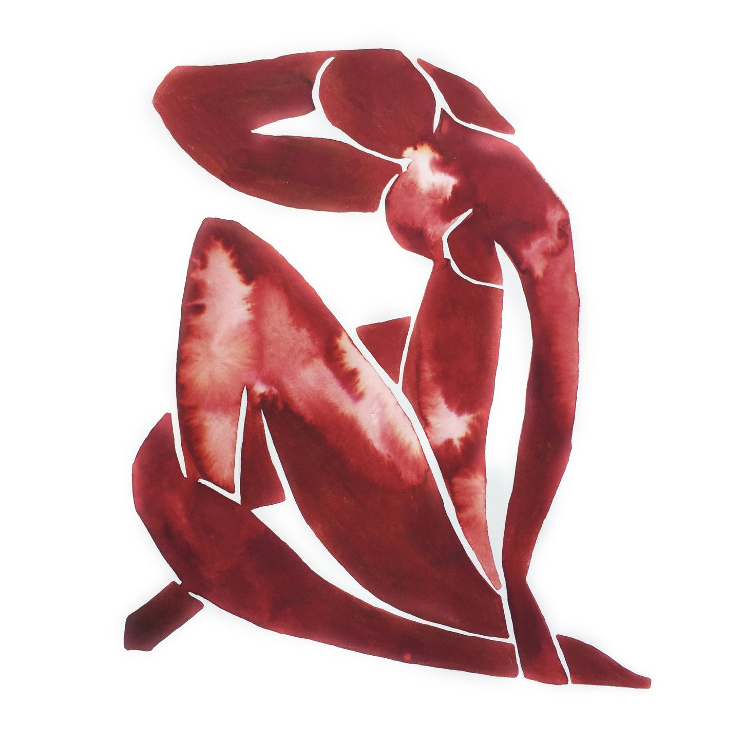 Matisse's Blue Nude Wearing my Oxblood Red