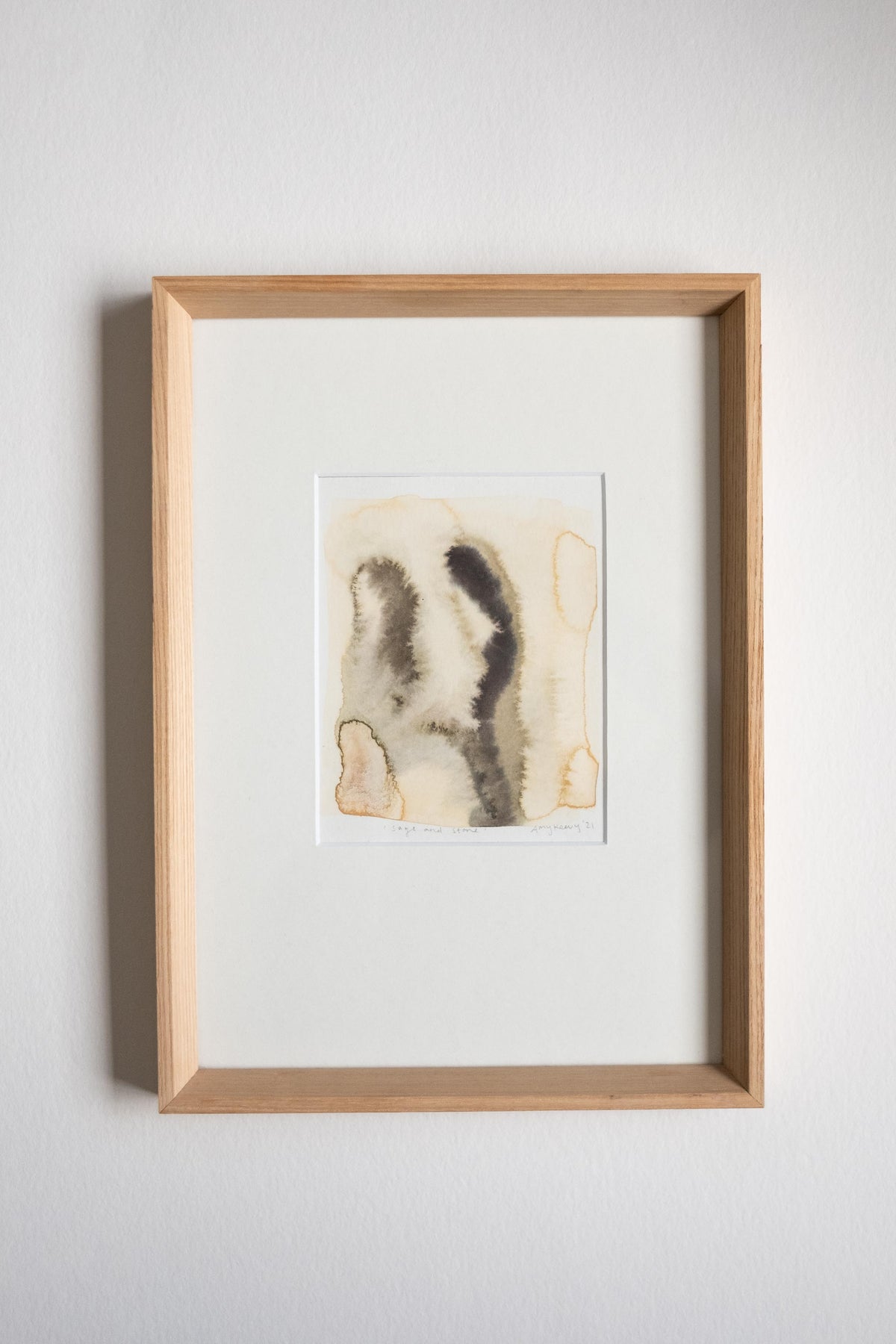 Sage and Stone ~ Original framed artwork