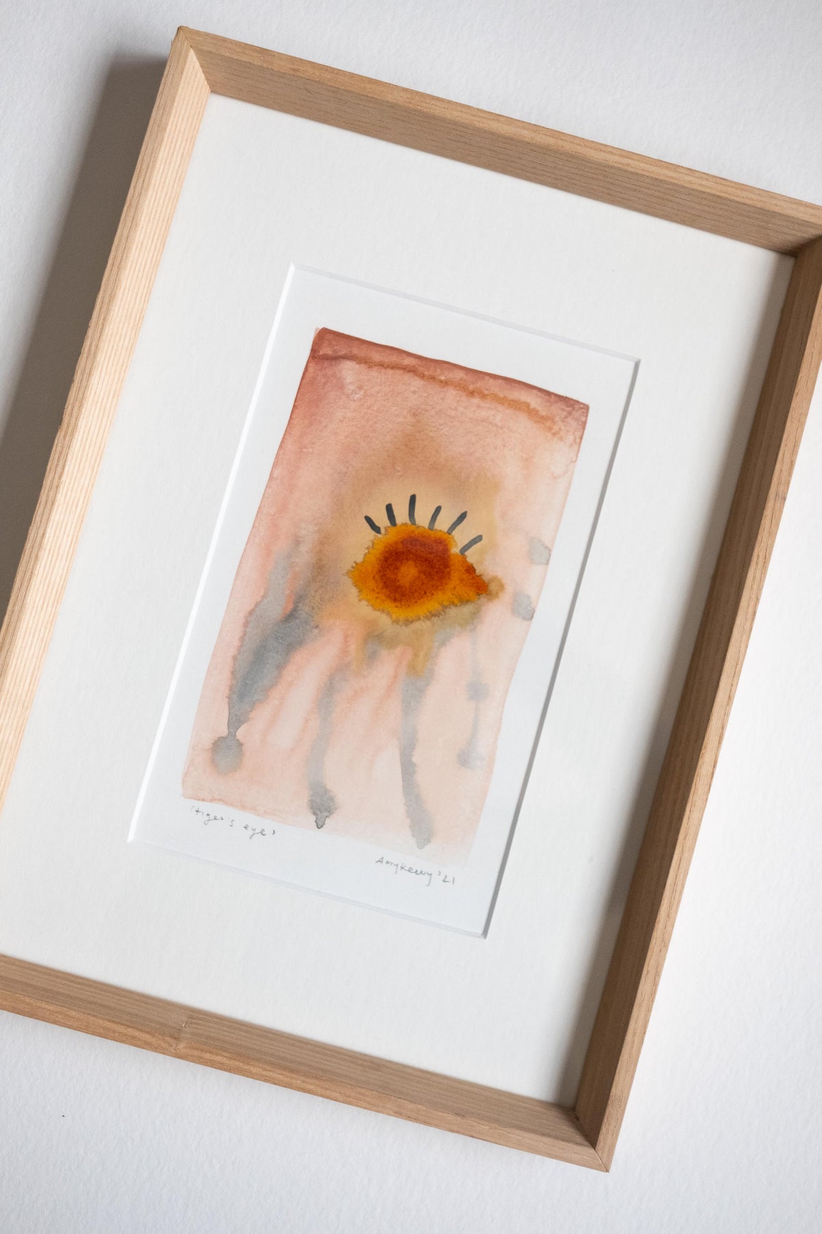 Tiger's Eye ~ Original framed artwork