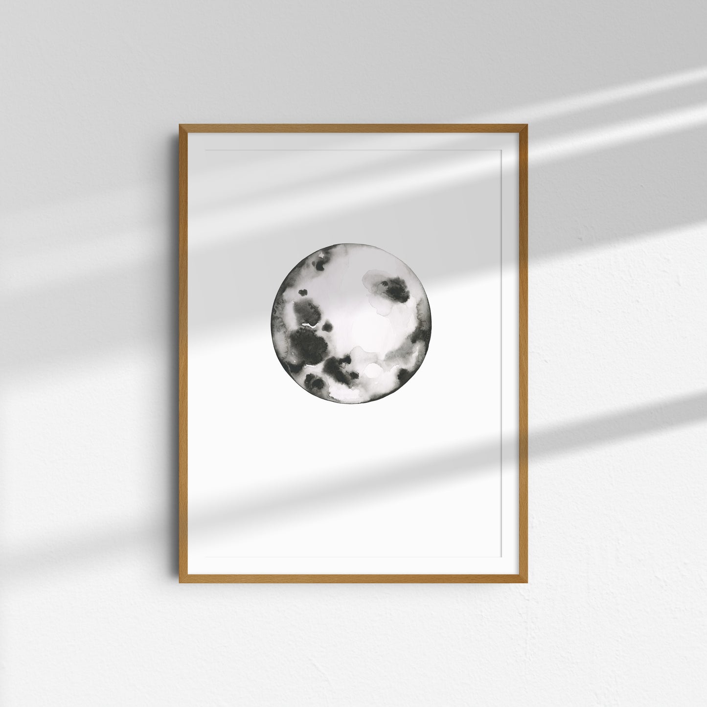 Single Moon Phase Portrait ~ on white